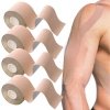 Taśma do ciała plastry kinesiotaping 5mx5cm - 4 sztuki